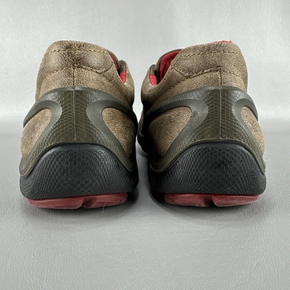 Ecco Biom Grip Shoes Mens Sz 41 US 7-7.5 Brown Distressed Casual Comfort Walking